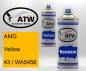 Preview: AMG, Yellow, 43 / WA5456: 400ml Sprühdose + 400ml Klarlack - Set, von ATW Autoteile West.